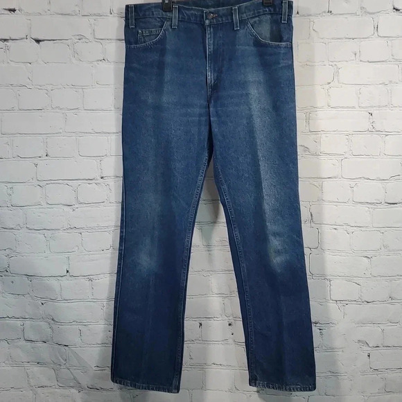 Vintage Levi’s Leather Tab Denim Jeans Mens 36x32 🇺🇸 - Picture 8 of 13